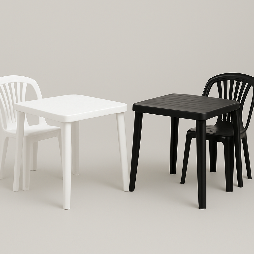 Conjunto Mesa + 4 Cadeiras Sem Braço